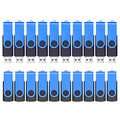 2GB 20 Pack Flash Drives Bulk, ABLAZE USB 2.0 Thumb Drives Bulk with Lanyards Swivel Memory Stick Bulk Flash Drives 20 Pack 2GB Pendrive Jump Drive USB 20 Pack (2GB 20 Pack, Blue)