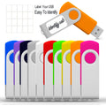 32GB USB Flash Drive 10 Pack, USB Drives 32GB JBOS USB Memory Stick Swivel Gig Stick USB Flash Drives 32GB USB2.0 Pendrive, Thumb Drives 10 Pack, Zip Drive, Jump Drive, 32GB USB (Mixed Colors)