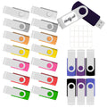 32GB USB Flash Drive 10 Pack, USB Drives 32GB JBOS USB Memory Stick Swivel Gig Stick USB Flash Drives 32GB USB2.0 Pendrive, Thumb Drives 10 Pack, Zip Drive, Jump Drive, 32GB USB (Mixed Colors)