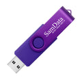 SamData 32GB USB Flash Drives 2 Pack 32GB Thumb Drives Memory Stick Jump Drive with LED Light for Storage and Backup (2 Colors: Black Blue)