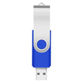 20 PCS 4GB EASTBULL USB 2.0 Metal 4GB flash drive Bulk Thumb drive pack Swivel USB (Blue 20Pack)