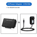 USB 3.0 to SATA IDE Hard Drive Reader, YINNCEEN External Hard Drive Ultra Recovery Converter Universal Hard Drive Adapter Kit for 2.5/3.5 HDD/SSD Hard Drive Disk, Include 12V/2A Power Adapter