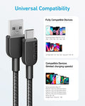 Anker USB C Charger Cable [2 Pack, 6ft], 310 Type C Charger Cable Fast Charging, Braided USB A to USB C Cable for Samsung Galaxy Note 10 Note 9/S10+ S10, LG V30 (USB 2.0, Black)