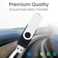 2GB 20 Pack Flash Drives Bulk, ABLAZE USB 2.0 Thumb Drives Bulk with Lanyards Swivel Memory Stick Bulk Flash Drives 20 Pack 2GB Pendrive Jump Drive USB 20 Pack (2GB 20 Pack, Blue)