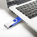 20 PCS 4GB EASTBULL USB 2.0 Metal 4GB flash drive Bulk Thumb drive pack Swivel USB (Blue 20Pack)