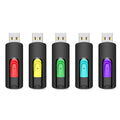 Aiibe 32GB Flash Drive 10 Pack 32GB USB Flash Drives Thumb Drive USB 2.0 Memory Stick Zip Drive USB Drives Bulk (32GB, 10 Pack, 5 Colors)