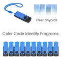 2GB 20 Pack Flash Drives Bulk, ABLAZE USB 2.0 Thumb Drives Bulk with Lanyards Swivel Memory Stick Bulk Flash Drives 20 Pack 2GB Pendrive Jump Drive USB 20 Pack (2GB 20 Pack, Blue)