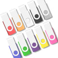 32GB USB Flash Drive 10 Pack, USB Drives 32GB JBOS USB Memory Stick Swivel Gig Stick USB Flash Drives 32GB USB2.0 Pendrive, Thumb Drives 10 Pack, Zip Drive, Jump Drive, 32GB USB (Mixed Colors)