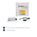 StarTech.com USB C to SATA Adapter - External Hard Drive Connector for 2.5'' SATA Drives - SATA SSD / HDD to USB C Cable (USB31CSAT3CB) Black